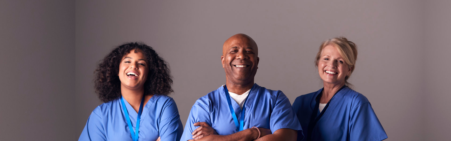 caregivers smiling